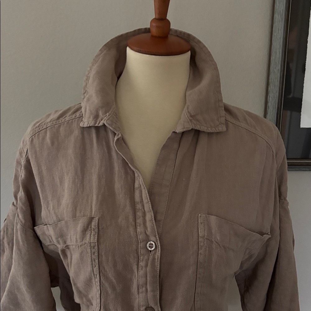 Kut from the Kloth Women's Brown Shirt - Picture 4 of 6